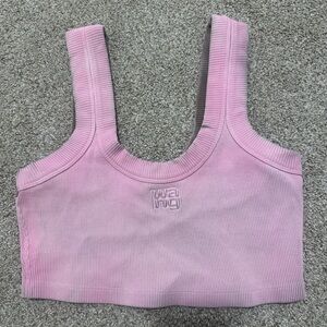 like new, tried on alexander wang cropped tank.
